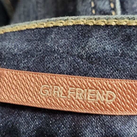 JAG Jeans 10 Girlfriend Distressed Whiskered Fading Stretch Tapered Mid Rise - Picture 13 of 17